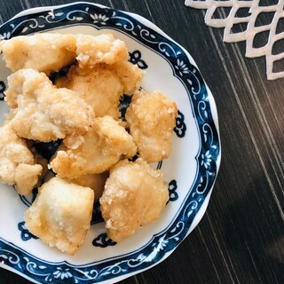 鶏むね肉でジューシー☆塩麹オイスター唐揚げ